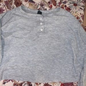 wild fable cropped button up shirt